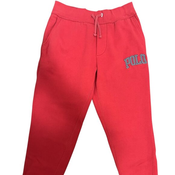 Polo Ralph Lauren Other - Polo Ralph Lauren Red Sweatpants Joggers Drawstring Elastic Waist Size Small